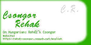 csongor rehak business card